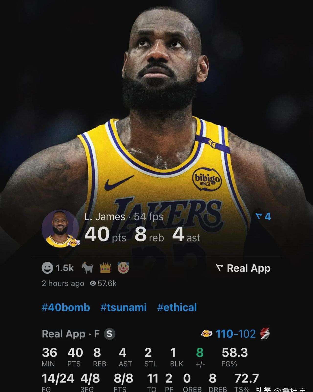 勒布朗詹姆斯领衔球队，取得不败战绩