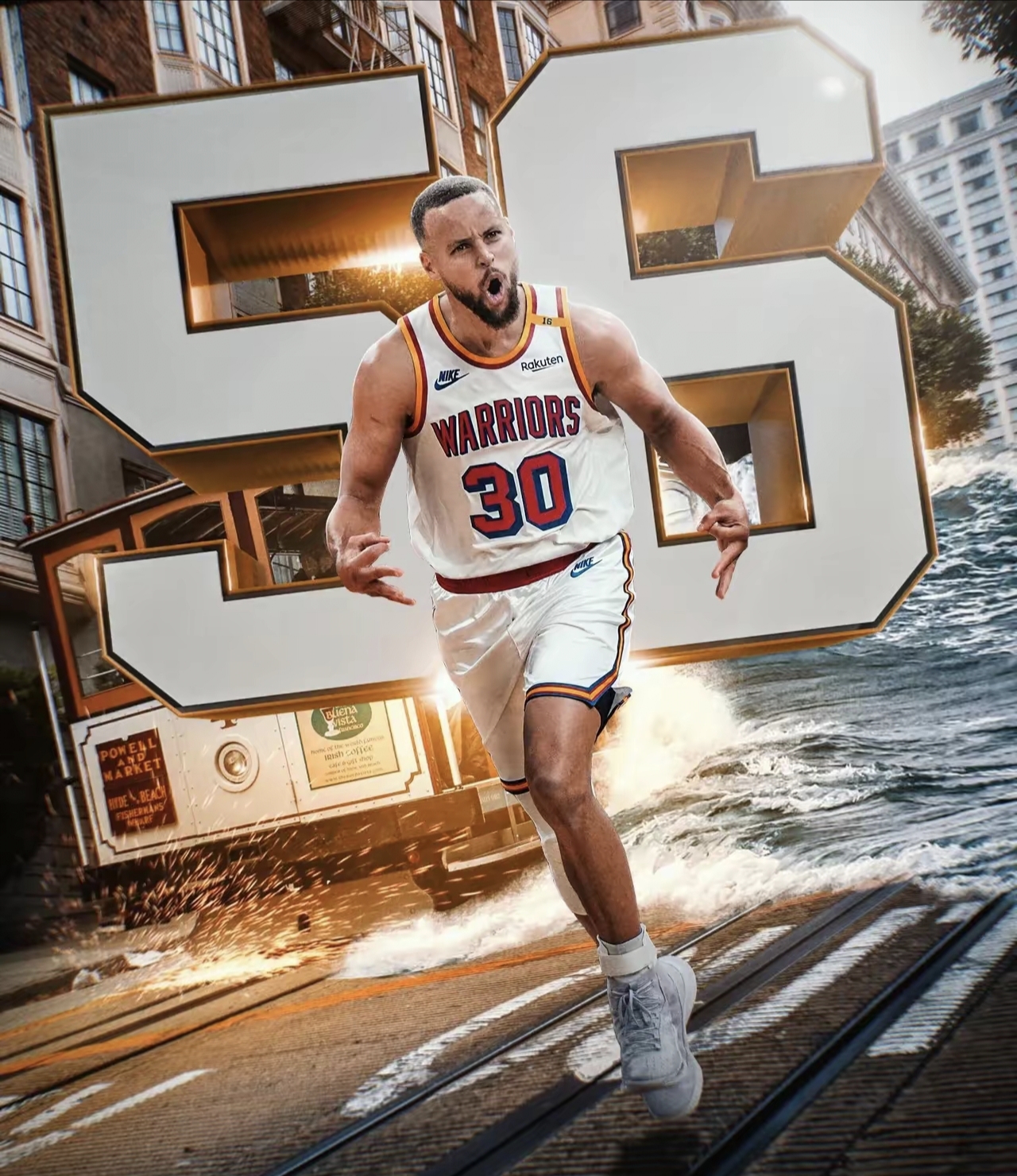  库里连续十场比赛得分超过逆转，G2挑战极限！